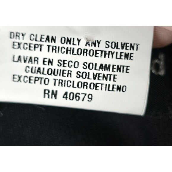 Harvé Benard Black 20W Evening Jacket Pleated Pocket Trim Structured Elegant VTG - Picture 8 of 12